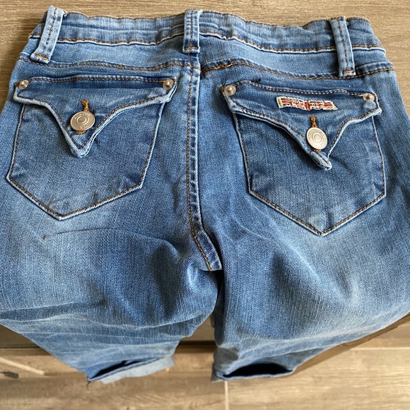 Hudson Jeans - Skinny Roll Cuff Crop Jeans - Picture 6 of 10